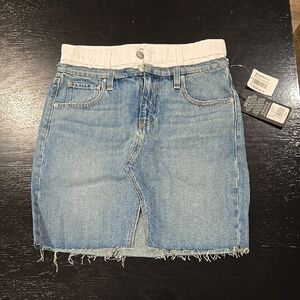 Nwt! Hudson Lulu Denim Mini Skirt 26